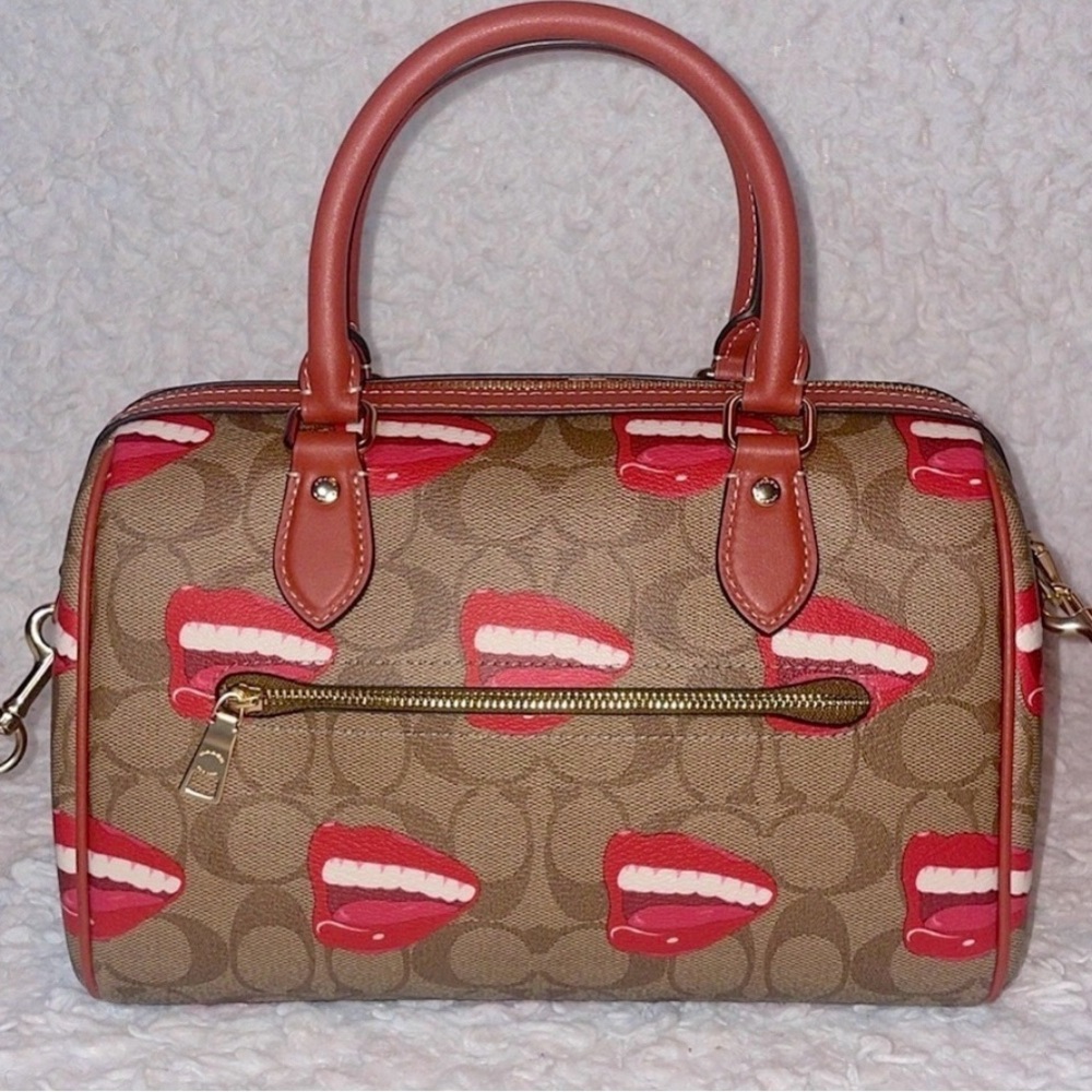Coach x Tom Wesselmann Rowan Lips Satchel Bag 👄 - Picture 2 of 5